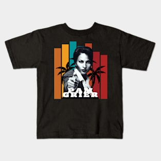 Pam grier summer Kids T-Shirt